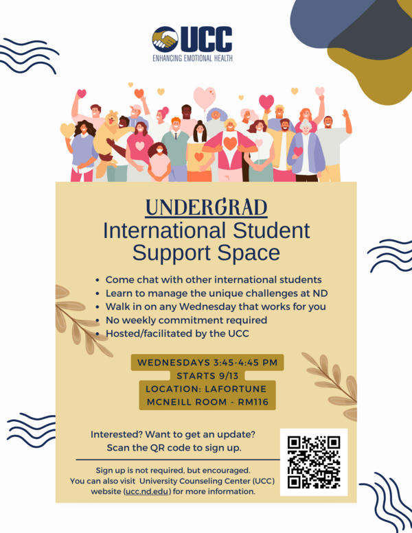 International Undergrad Student Support Space 3